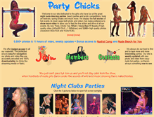 Tablet Screenshot of party-chicks.com